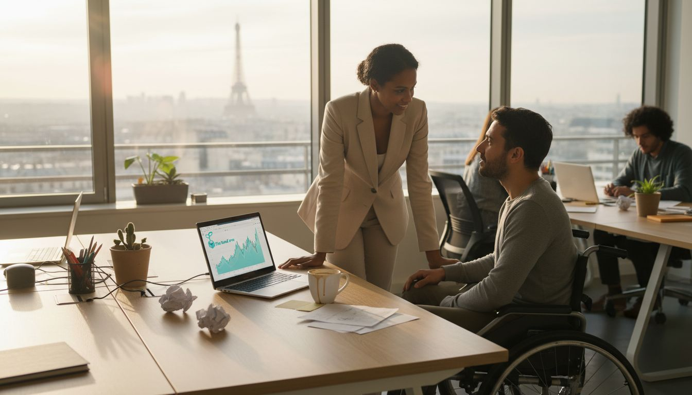 Des collègues échangent sur la diversité au travail