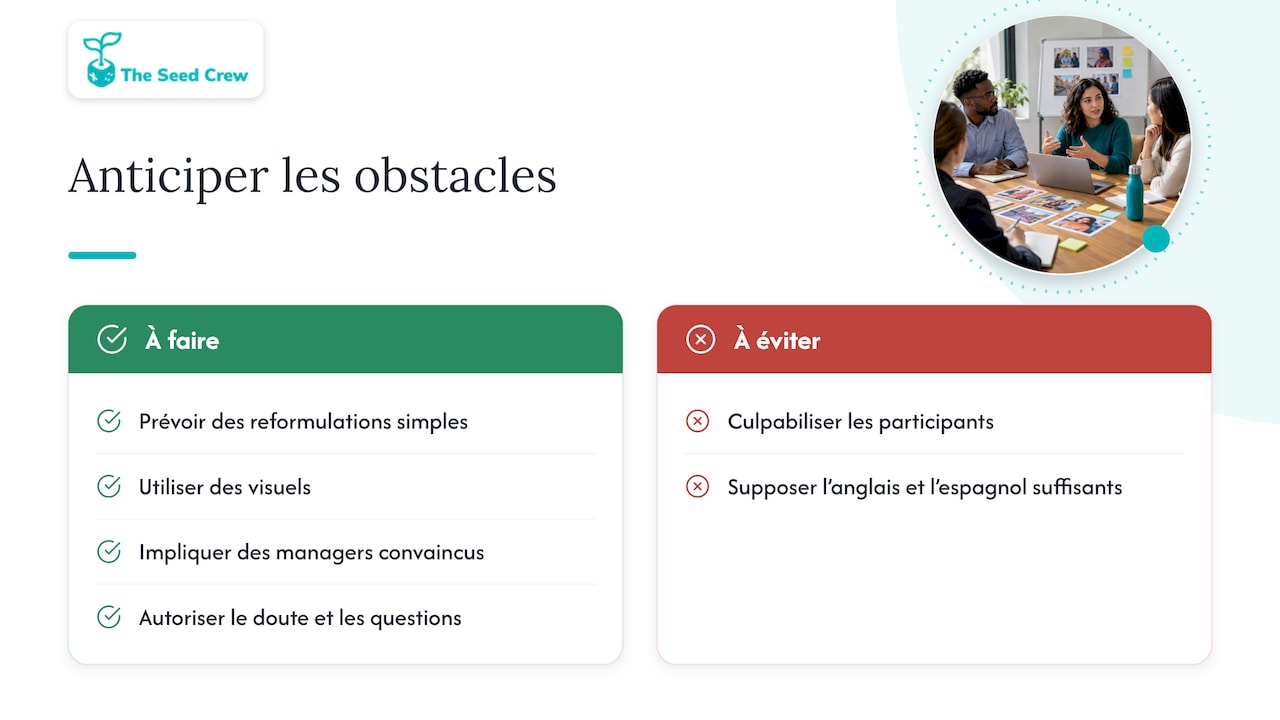 Défis courants et façons de les anticiper — overview diagram