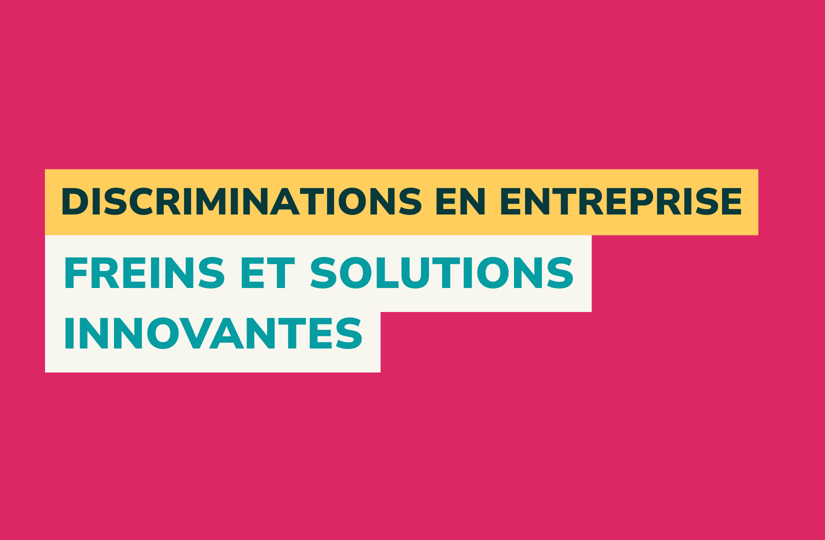 visuel article discriminations en entreprise