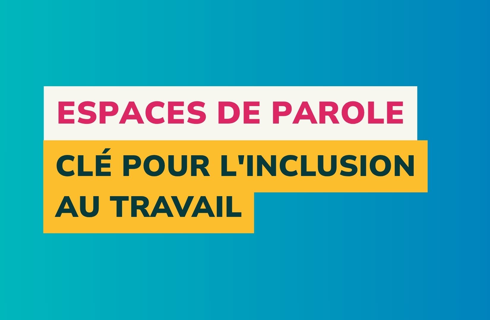 visuel article espace de parole
