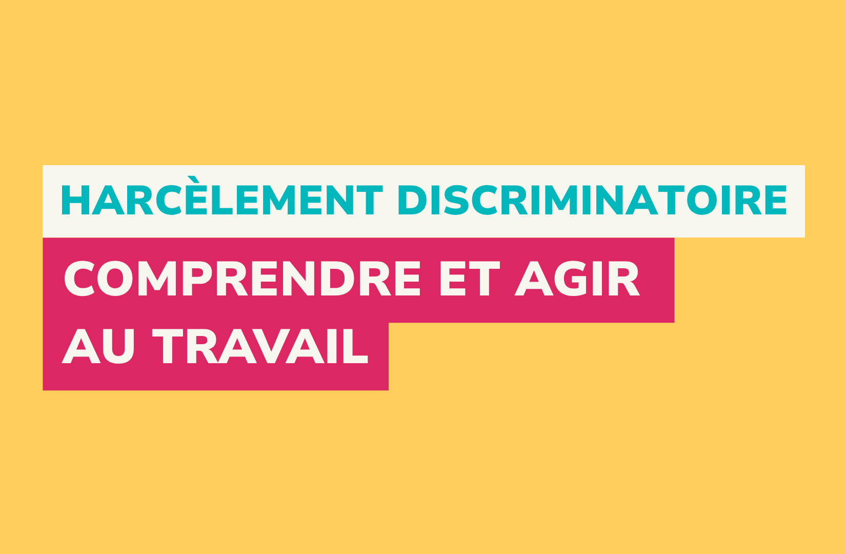 visuel article harcèlement et discriminations