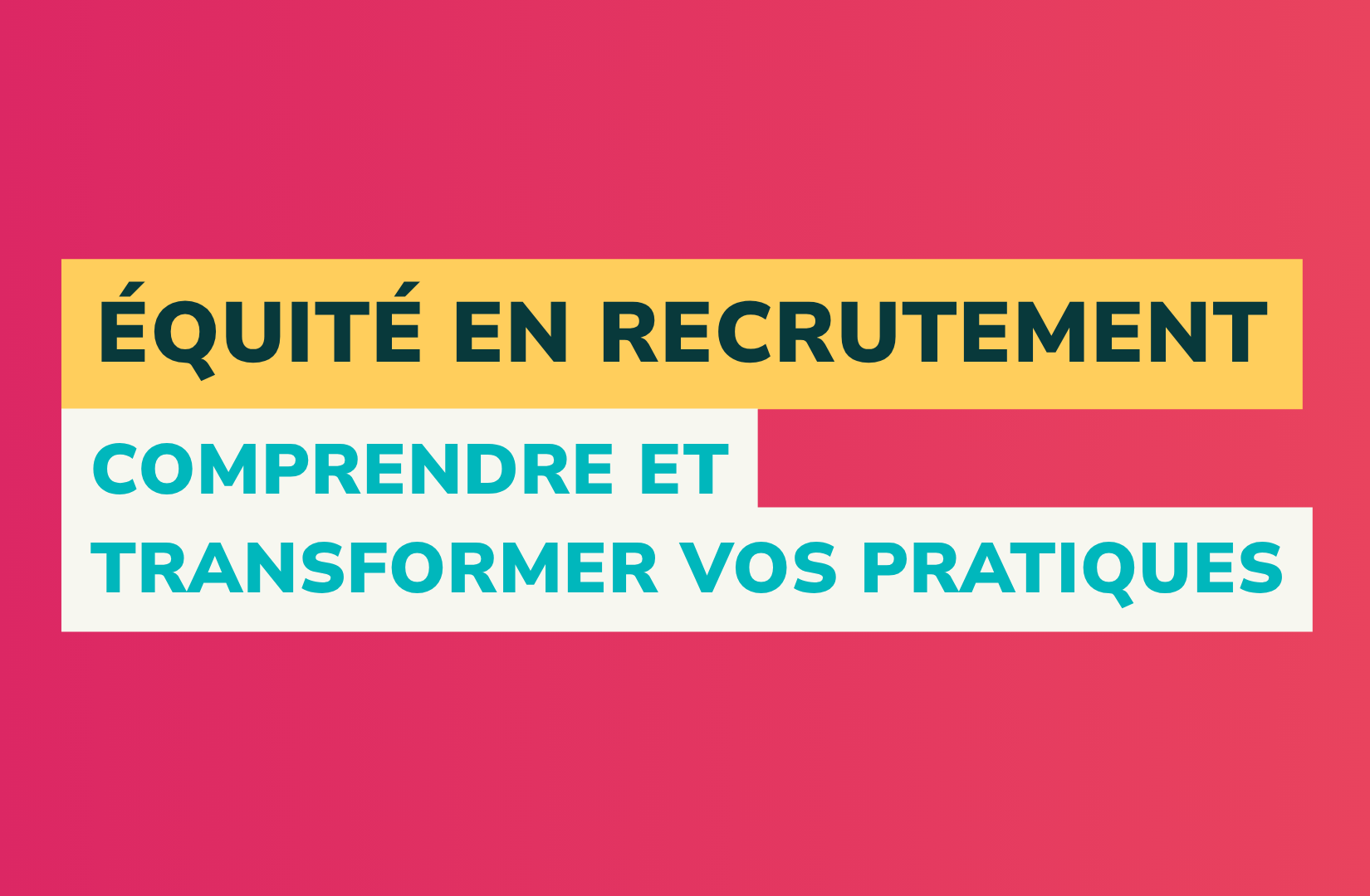 visuel article équité en recrutement
