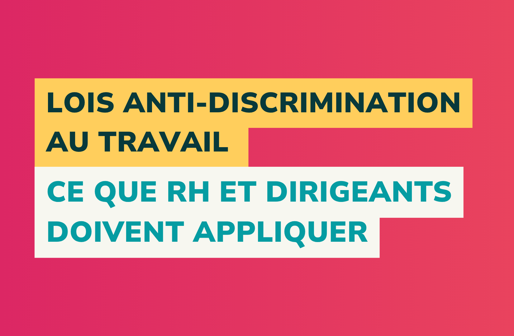 Lois anti-discrimination
